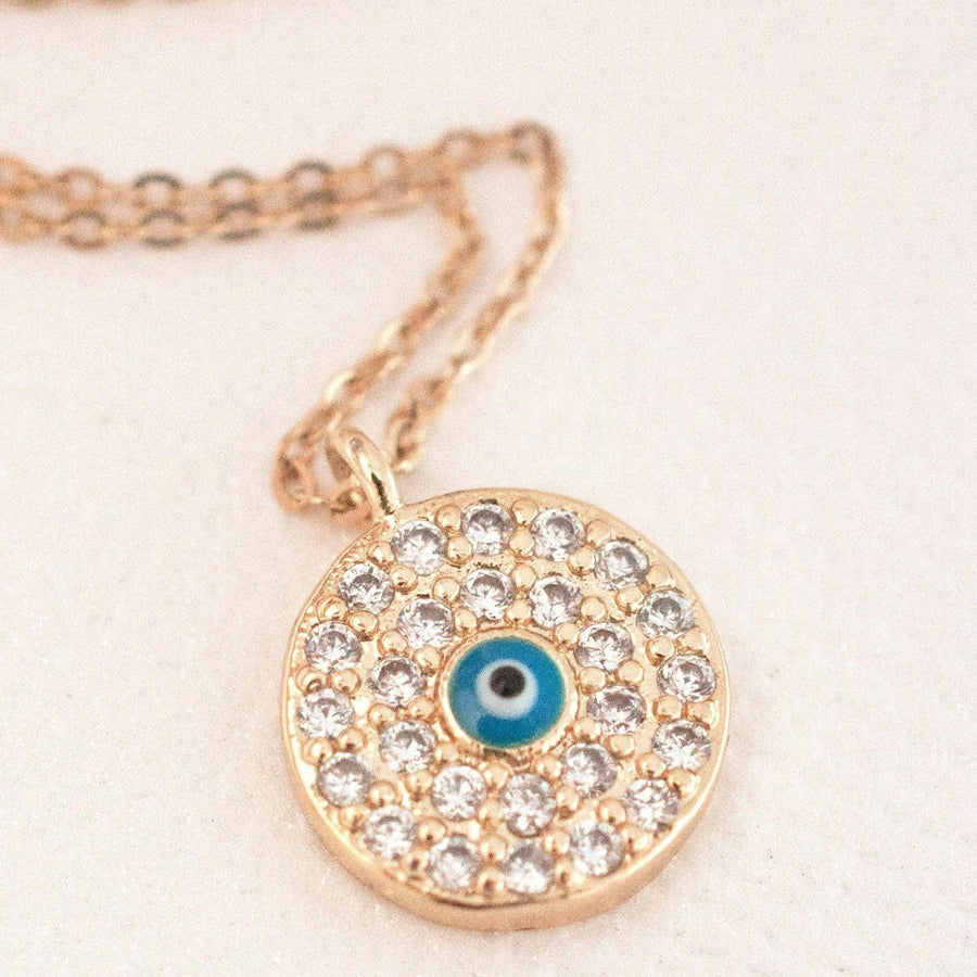 Evil Eye Gold Chain Necklace