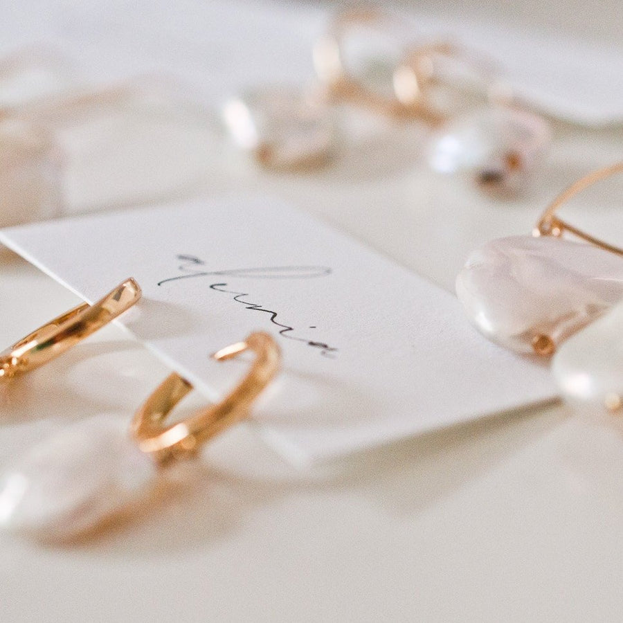 Flat Baroque Keshi Pearl Hoop Earrings