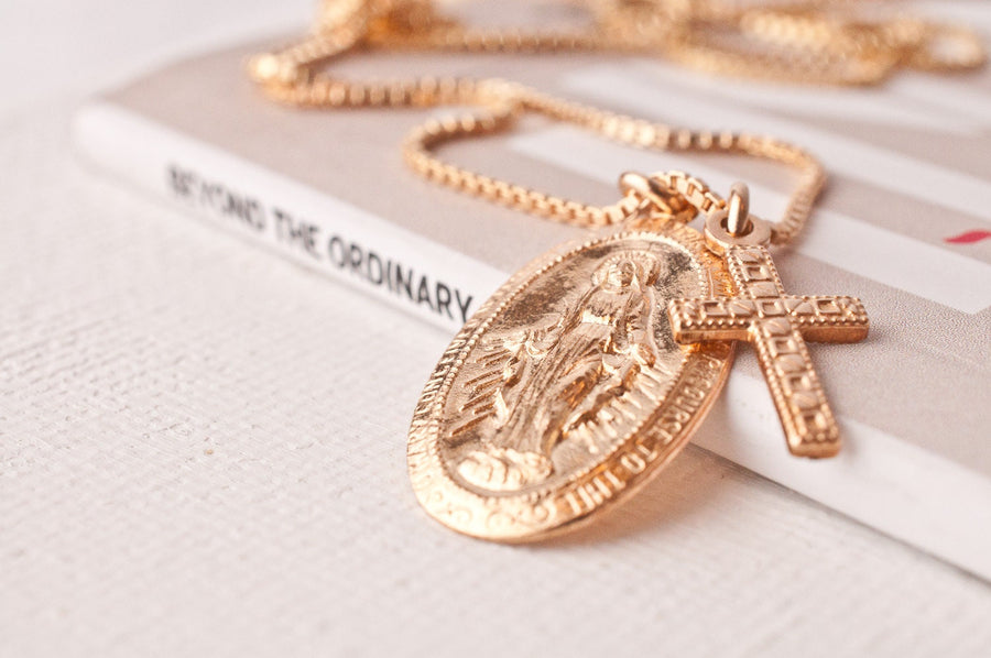 Cross Guadalupe Necklace