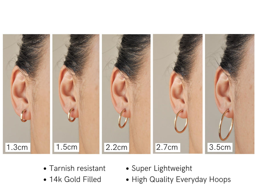 Gold Filled Hoop Earrings